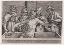 The Entombment of Christ, ca. 1514-36. Creator: Agostino Veneziano.