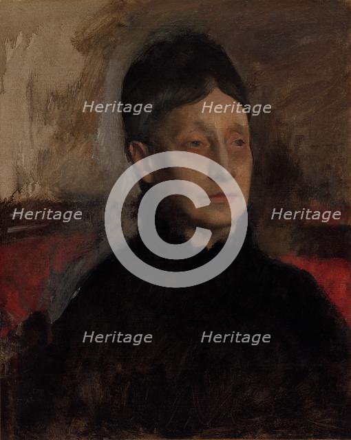 Stefanina Primicile Carafa, Marchioness of Cicerale and Duchess of Montejasi, c. 1875. Creator: Edgar Degas (French, 1834-1917).