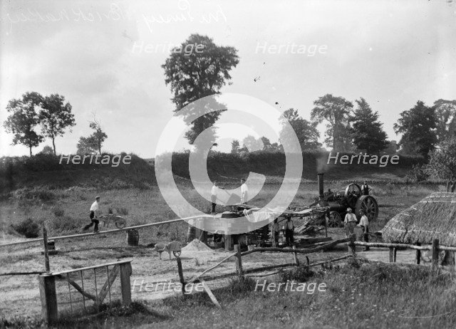 Labourers making bricks near Pusey, Oxfordshire, c1860-c1922. Artist: Henry Taunt