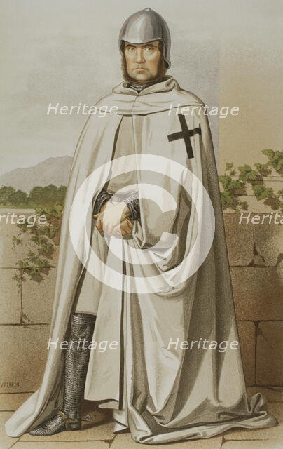 Knight of the Order of Montesa, 1865. Creator: Unknown.