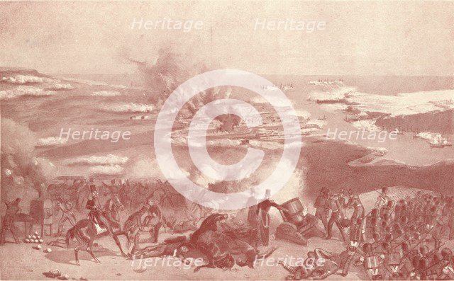 'Bombardment of Sebastopol', 1854 (1909). Artist: Unknown.
