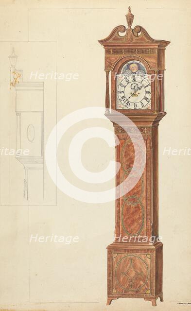 Grandfather Clock, c. 1935. Creator: Francis Law Durand.