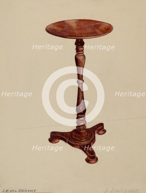 Occasional Table, c. 1936. Creators: McCarthy, Donald Donovan.