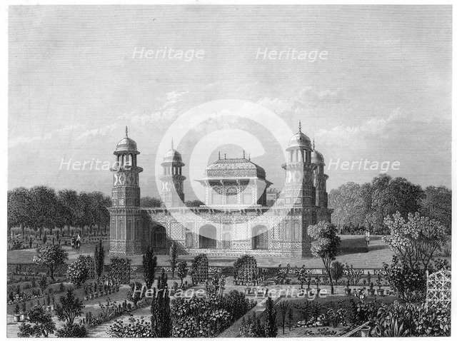 The tomb of Itimad-Ud-Daula, Agra, India, c1860. Artist: Unknown