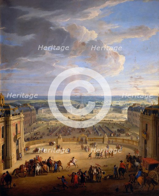 The Grande Écurie (Royal stables) of the Château de Versailles. Artist: Martin, Jean-Baptiste (1659-1735)