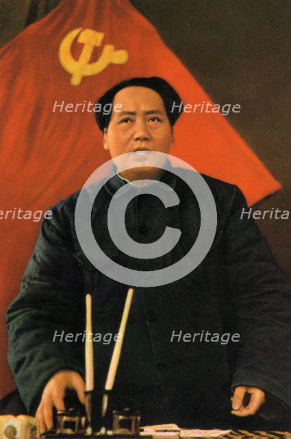 Mao Zedong, Chinese Communist revolutionary and leader, c1950s-c1960s(?). Artist: Unknown