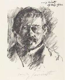 Selbstbildnis (Self-Portrait), 1920. Creator: Lovis Corinth.