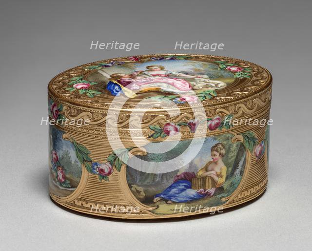 Snuff Box (Tabatière), 1761-1762. Creator: Francois Guillaume Tiron (French).
