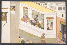 Rama and Lakshmana as Boys Assist the Sage Vishvamitra: Folio from a dispersed..., ca. 1780. Creator: Workshop active in the First generation after Nainsukh (active ca. 1735?78).