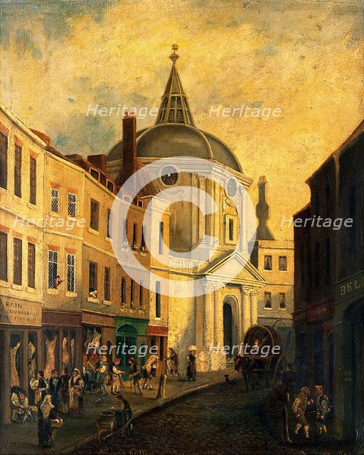 The Royal College of Physicians, Warwick Lane, London, c18th century. Creator: Unknown.