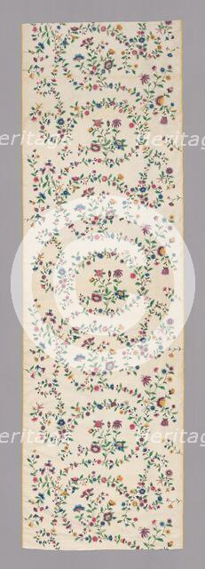 Panel (Dress Fabric), China, Qing dynasty (1644-1911), 1750/75. Creator: Unknown.