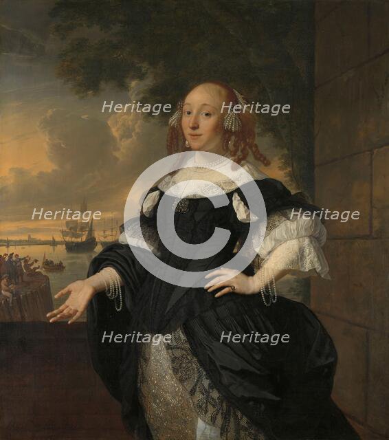 Geertruida den Dubbelde (1647-84), Wife of Aert van Nes, 1668. Creator: Bartholomeus van der Helst.