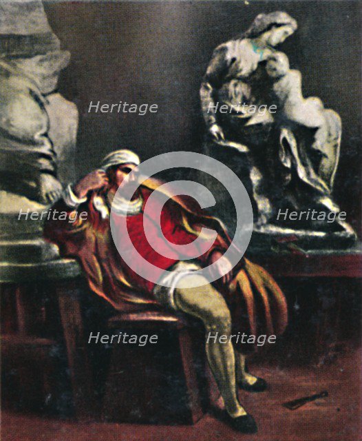 'Michelangelo 1475-1564. - Gemälde von Delacroix', 1934. Creator: Unknown.