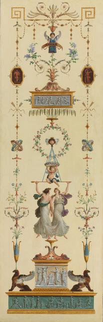 Decorative Panel, 1790s. Creator: Pierre Rousseau (French, 1751-1829).