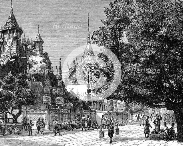 Bangkok, Siam, 19th century. Artist: Barclay