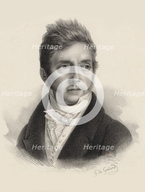 Portrait of the composer Pierre Jacques Joseph Rode (1774-1830). Creator: Galard, Gustave de (1779-1841).