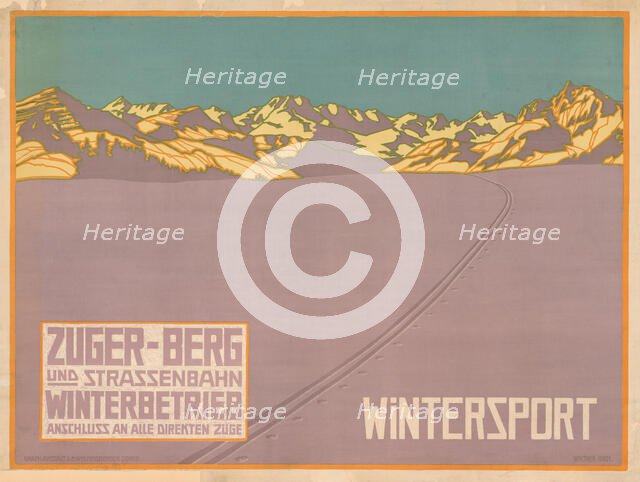 Zuger Berg- und Straßenbahn, c. 1910. Creator: Koch, Walther (1875-1915).