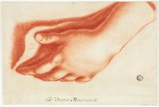 Plaster Cast of Left Hand, n.d. Creator: Onorio Marinari.