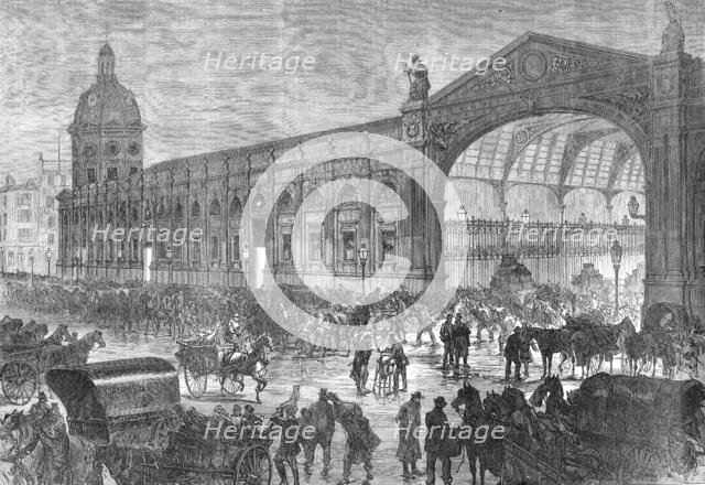 The Meat Market, Smithfield, at two in the morning, 1870. Creator: Unknown.