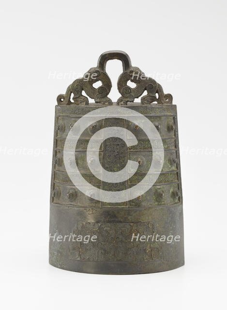 One of a set of bells (bo) with felines and dragons, Eastern Zhou dynasty, ca. 550-500 BCE. Creator: Unknown.