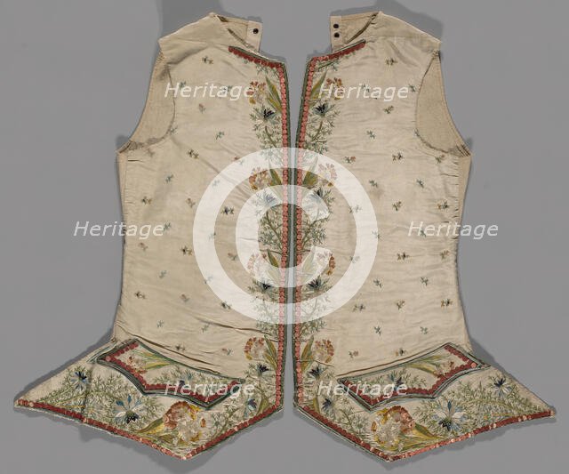 Waistcoat, France, 1750/1800. Creator: Unknown.