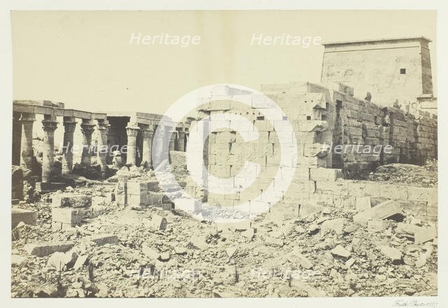 View on the Island of Philæ, 1857. Creator: Francis Frith.