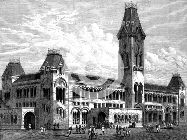 Terminus of the Madras Railway, 1873. Creator: Unknown.