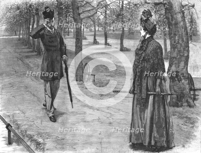 ''The New Prince Fortunatus, by William Black; She turned quickly, and, when she saw...', 1890. Creator: W Small.