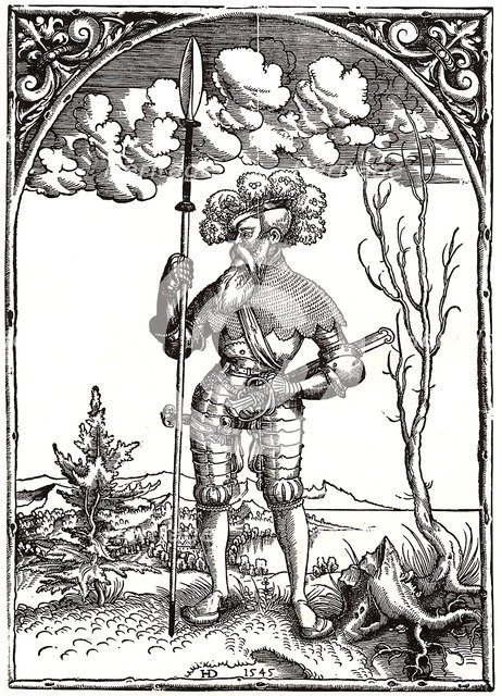 Knight in War Harness. Artist: Deckinger, Hieronymus (active 1562-1574)