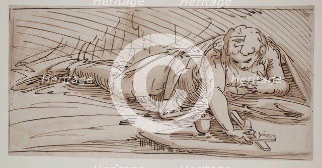 Saint Mary Magdalene in the Wilderness, between 1560 and 1569. Creator: Luca Cambiaso.