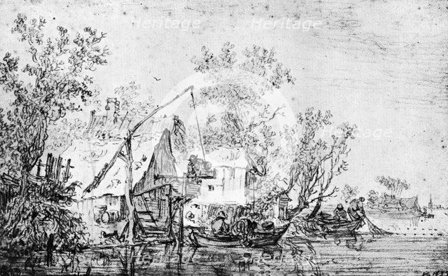 A Dutch River, 1913.Artist: Jan van Goyen