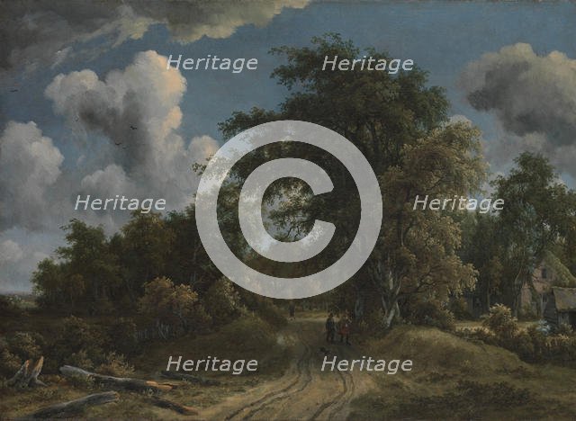 Woodland Road, ca. 1670. Creator: Meindert Hobbema.