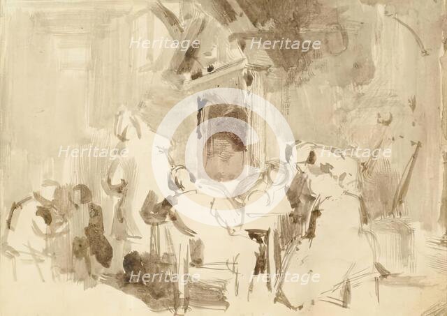 An Interior with Figures, c1810s. Creator: David Wilkie.