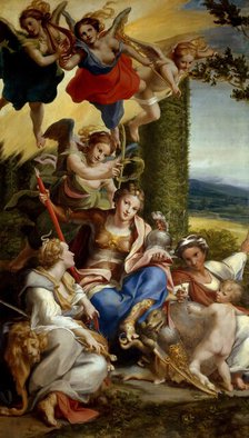 Allegory of Virtues, ca 1529. Creator: Correggio (1489-1534).