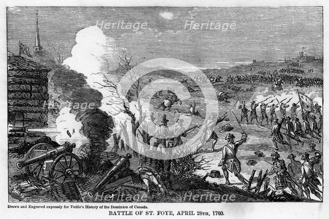 'Battle of St Foye, April 28th 1760', (1877). Artist: Unknown
