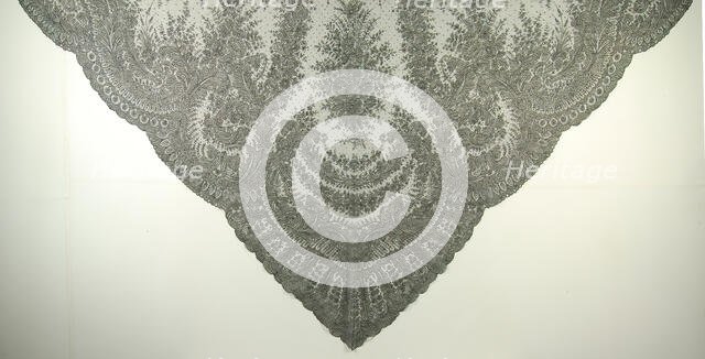 Shawl, French, 1860-70. Creator: Unknown.