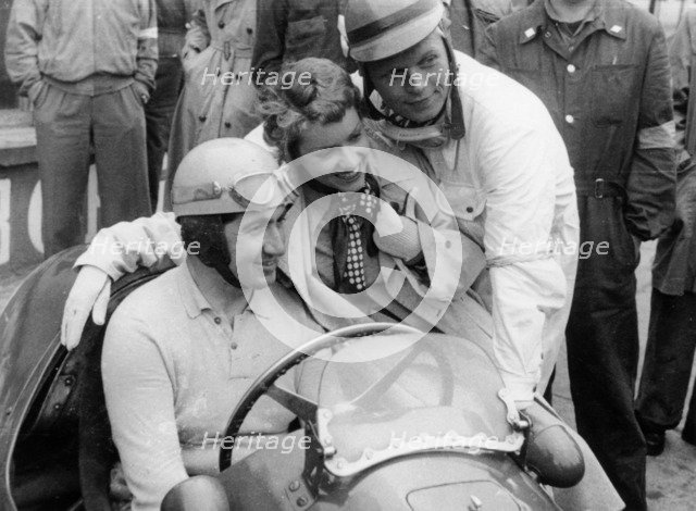 Alberto Ascari in a Ferrari, 1953. Artist: Unknown