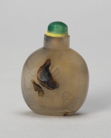 Snuff Bottle with Scholar and Assistant on Rocky Promontory, Qing dynasty (1644-1911), 1750-1800. Creator: Unknown.
