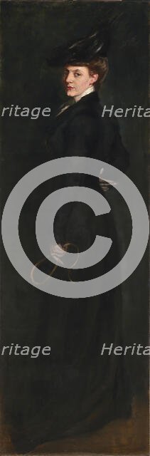 Anita Ready for a Ride, ca. 1896. Creator: Alice Pike Barney.