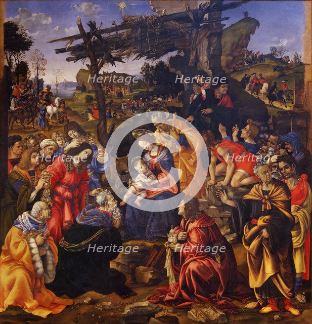 The Adoration of the Magi, 1496. Artist: Lippi, Filippino (1457-1504)