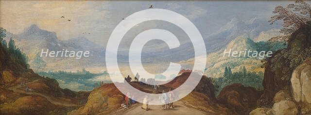 Mountain Landscape with a Lake, 1597-1625. Creators: Joos de Momper, the younger, Jan Brueghel the Elder.