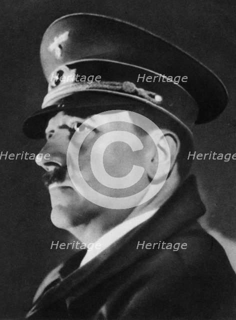 Adolf Hitler, Austrian born dictator of Nazi Germany, c1930s-c1940s. Artist: Unknown