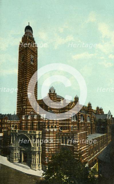 Westminster Cathedral, London, c1910. Creator: Unknown.