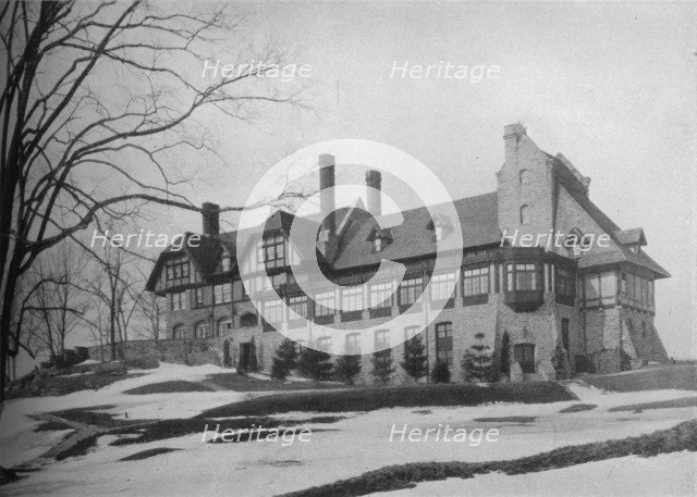 South elevation of the clubhouse, Bonnie Briar Country Club, Larchmont, New York, 1925. Artist: Unknown.
