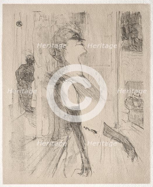 Yvette Guilbert: Sur la scène, 1898. Creator: Henri de Toulouse-Lautrec (French, 1864-1901).