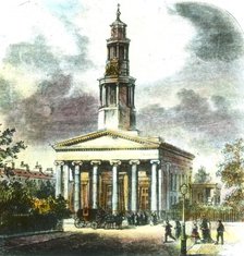 'New St. Pancras Church', 19th century. Creator: Unknown.