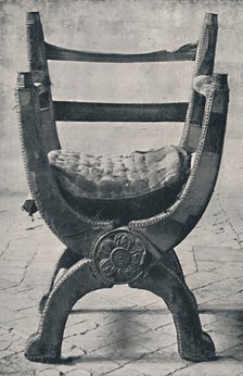 Queen Mary's Chair in Winchester Cathedral. A.D. 1554.', 1928. Artist: Unknown.
