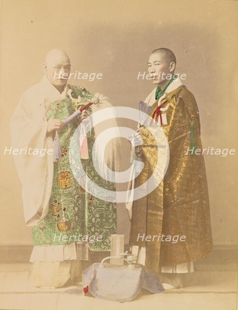 Buddhist Priests, 1897. Creator: Ogawa Kazumasa.