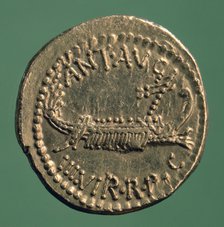 Roman coin, Marc Antony Legionary Denarius, 32-1 BC. Artist: Unknown