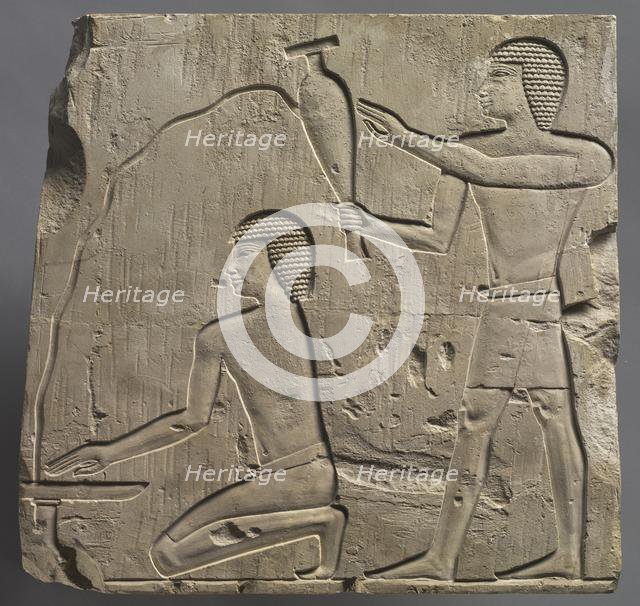 Priests Performing Funeral Rites, c. 667-647 BC. Creator: Unknown.